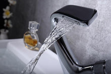 Load image into Gallery viewer, Annetta - Modern Chrome Plated Solid Brass Waterfall Spout Bathroom Faucet

