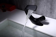 Load image into Gallery viewer, Annetta - Modern Chrome Plated Solid Brass Waterfall Spout Bathroom Faucet
