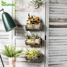 Load image into Gallery viewer, Moss - Vertical Hanging Bark Planter
