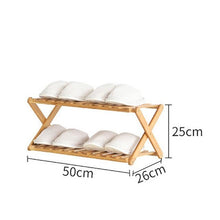 Load image into Gallery viewer, Danica - Bamboo Multi-Level Shoe Rack
