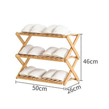 Load image into Gallery viewer, Danica - Bamboo Multi-Level Shoe Rack
