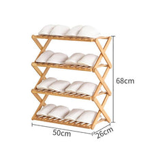 Load image into Gallery viewer, Danica - Bamboo Multi-Level Shoe Rack
