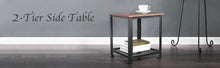 Load image into Gallery viewer, Vernon - Metal Frame Square Double Layer Side Table
