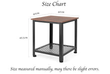 Load image into Gallery viewer, Vernon - Metal Frame Square Double Layer Side Table
