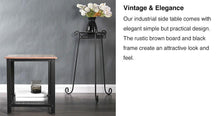 Load image into Gallery viewer, Vernon - Metal Frame Square Double Layer Side Table
