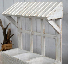 Load image into Gallery viewer, Handmade Weathered Wooden Window Inspired Flower Pot
