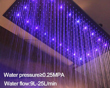 Load image into Gallery viewer, Massimo - Luxury LED Rainfall Ceiling Shower Head
