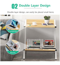 Load image into Gallery viewer, Ida - Double Layer Wooden Coffee Table Organizer
