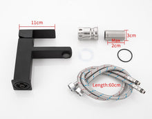 Load image into Gallery viewer, Delmer - Black Stainless Steel Square Bathroom Faucet
