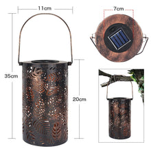 Load image into Gallery viewer, Mateo - Leaf Pattern Shadow Cast Lantern
