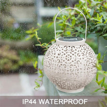 Load image into Gallery viewer, Bode - Round Solar Hanging Shadow Cast Lantern
