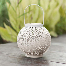 Load image into Gallery viewer, Bode - Round Solar Hanging Shadow Cast Lantern
