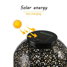 Load image into Gallery viewer, Jamila - Solar Garden Shadow Cast Lantern
