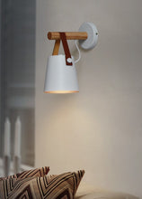 Load image into Gallery viewer, Nordic Wooden Hanging Wall Lamp
