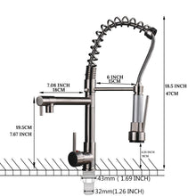 Load image into Gallery viewer, Carylon - LED Kitchen Spring Deck Mounted Faucet
