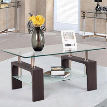 Load image into Gallery viewer, Flynn - Modern Nordic Rectangular Glass Coffee Table
