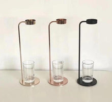 Load image into Gallery viewer, Baylor - Modern Nordic Iron Tabletop Vase with Glass Cup
