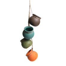 Load image into Gallery viewer, 4 Piece Ceramic Wall Mount Planter Pot
