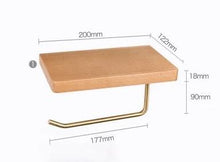 Load image into Gallery viewer, Bentlee - Modern Toilet Paper Roll Holder Shelf
