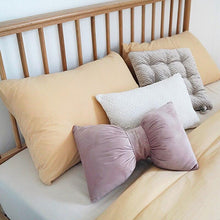 Load image into Gallery viewer, Aria - Bow Knot Neck Support Velvet Pillow
